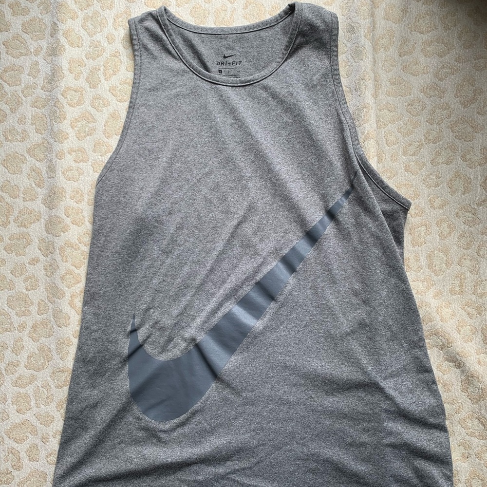 Gray nike tank top